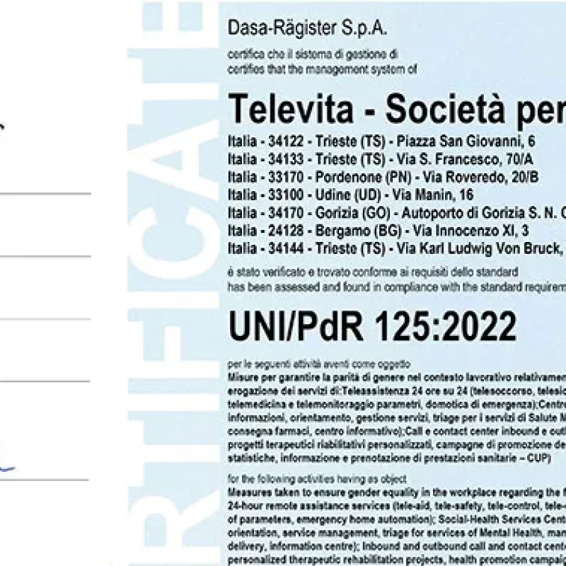 certificazione UNI/PdR 125:2022